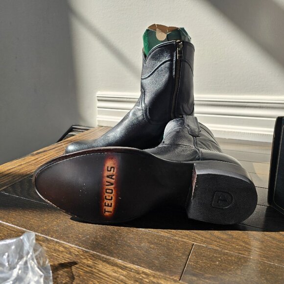 Tecovas “The Dean” Men’s Cowboy Boots – Size 7EE – Black Calf – Like New - Picture 8 of 10
